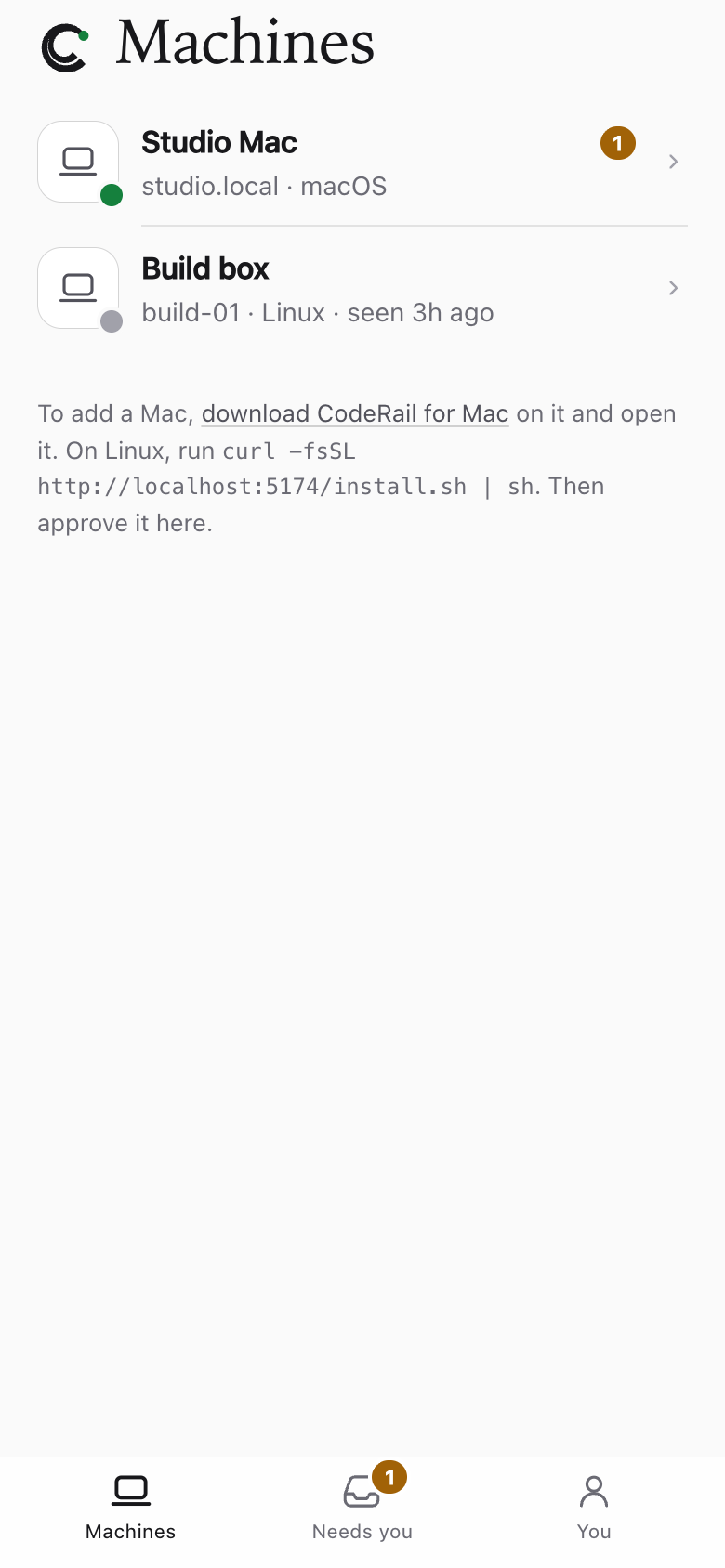 Your computers on a phone